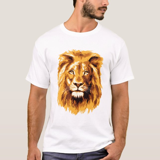 Lejonansikte T Shirt (Framsida)