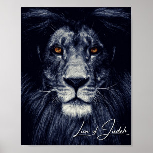 Lejonare för Judah - kristen Poster