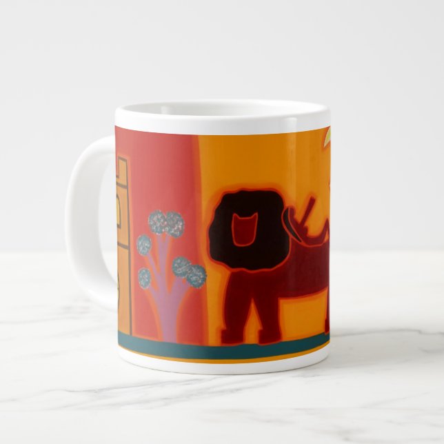 Lejonare från Fulham Broadway 2008 Jumbo Mugg (Framsida vänster)