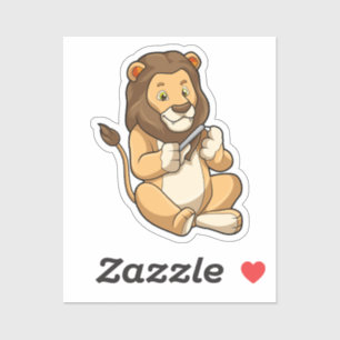 Lejonare med Nagel-pilar Klistermärken