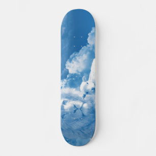 Lejonare och lamm i molnen mini skateboard bräda 18,5 cm