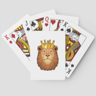 Lejonare som Kung med Krona Casinokort