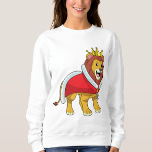 Lejonare som Kung med Krona och Kap T Shirt