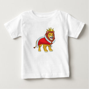 Lejonare som Kung med Krona och Kap T Shirt
