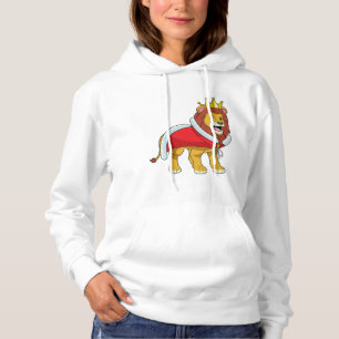 Lejonare som Kung med Krona och Kap T Shirt