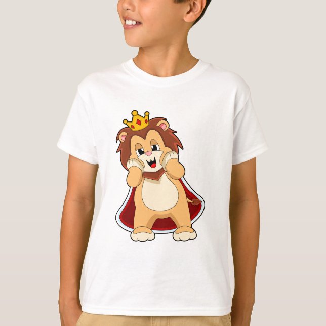 Lejonare som Kung med Krona.PNG T Shirt (Framsida)