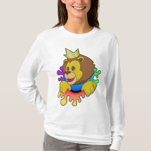 Lejonare som Kung med Krona T Shirt
