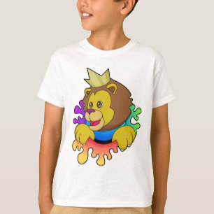 Lejonare som Kung med Krona T Shirt