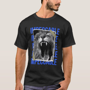 Lejonare Vild katt Colorful Animal Kung Jungle Mot T Shirt