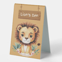 Lejon'Den Safari Bord Sign