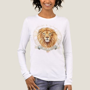 Lejonet av Juda Dam-T-shirt - Modig kristen T Shirt