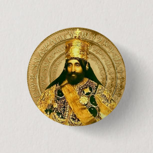 Lejonet av Juda Jah Army Haile Selassie Rasta Root Knapp