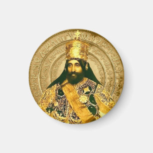 Lejonet av Juda Jah Army Haile Selassie Rasta Root Magnet
