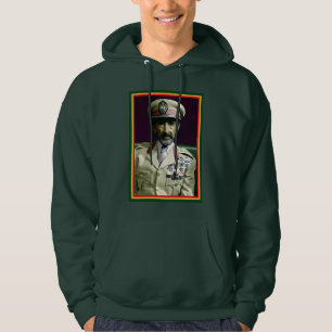 Lejonet av Juda Jah Army INI Haile Selassie Rasta Hoodie