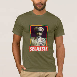 Lejonet av Juda Jah Army INI Haile Selassie Rasta T Shirt