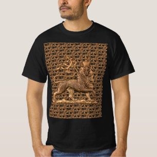 Lejonet av Juda Jah Army INI Haile Selassie Rasta T Shirt