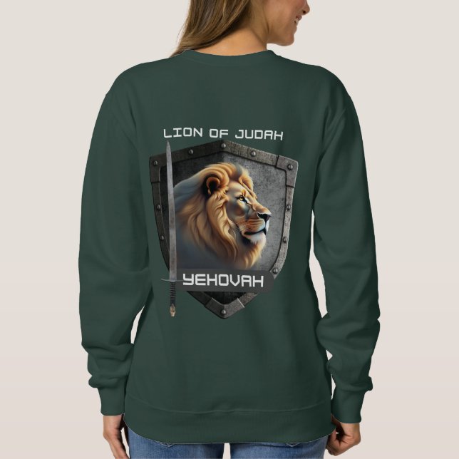 Lejonet av Juda Jehova T Shirt (Baksida)