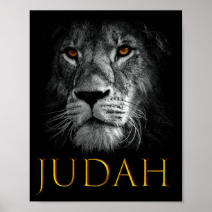 Lejonet av Juda Jesus Kristet Tro Högre än Rädsla Poster