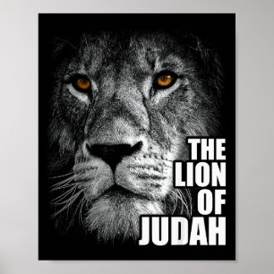 Lejonet av Juda Jesus Kristet Tro Över Rädsla Poster