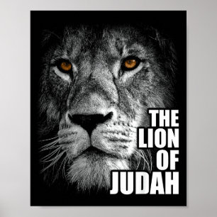Lejonet av Juda Jesus Kristet Tro Över Rädsla Poster