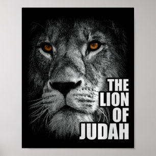 Lejonet av Juda Jesus Kristet Tro Över Rädsla Prem Poster