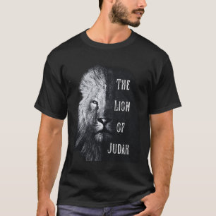 Lejonet av Juda Jesus Kristus Grunge Svart T Shirt