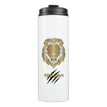 Lejonet Guld & Svart Grafisk Mugg