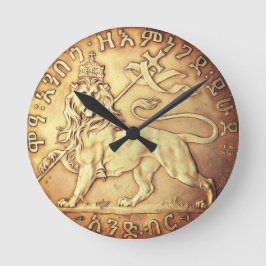 Lejonet Juda Haile Selassie I Jah Rastafari HAN Rund Klocka