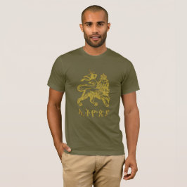 Lejonet Juda Haile Selassie I Jah Rastafari HAN T Shirt