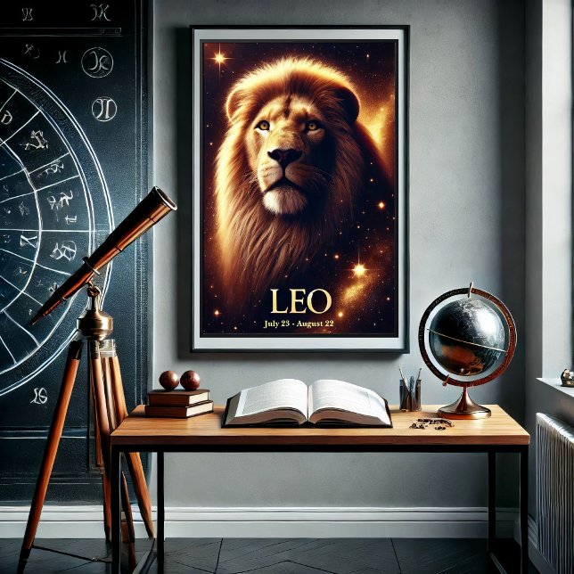 Lejonet Lejon Zodiak Celestial Affisch (Skapare uppladdad)