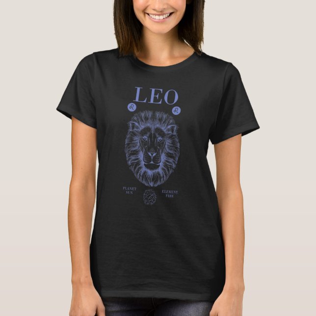 Lejonet Planet Sol Element Eld T Shirt (Framsida)