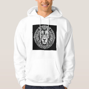 Lejonets ansikte hoodie