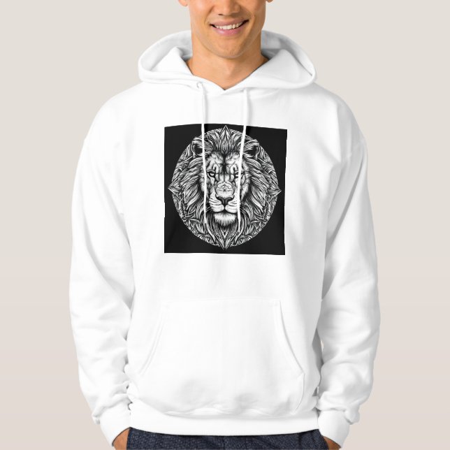 Lejonets ansikte hoodie (Framsida)