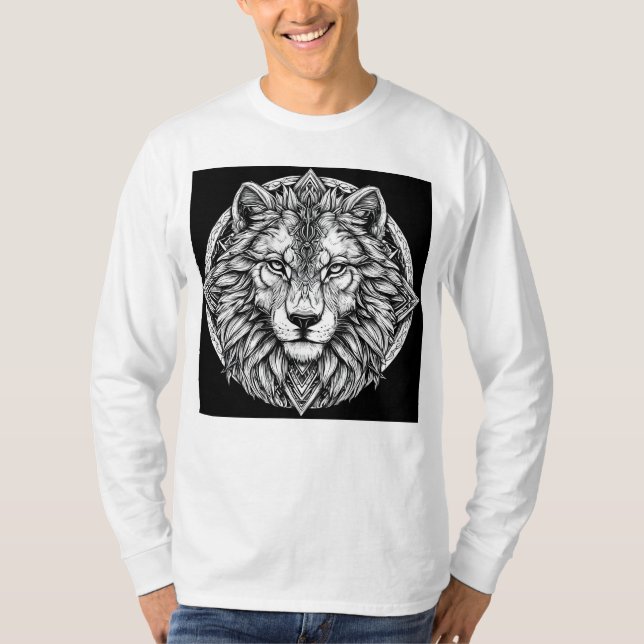 Lejonets ansikte t shirt (Framsida)