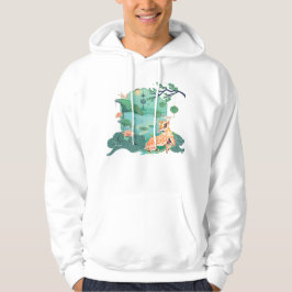 Lejonets dans vid Lotus Lake Hoodie