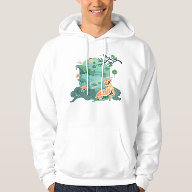 Lejonets dans vid Lotus Lake Hoodie (Framsida)