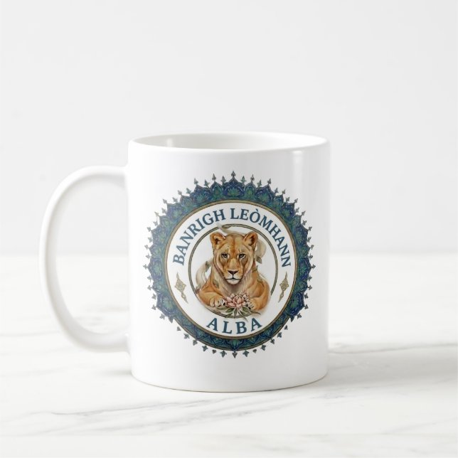 Lejonets drottning. Skottland Kaffemugg (Vänster)