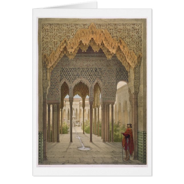 Lejonets gård, Alhambra, Granada, 185 Hälsningskort (Framsidan)