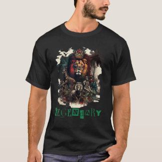 Lejonets Legendariska Arv Digital Konst GRAFIK T Shirt