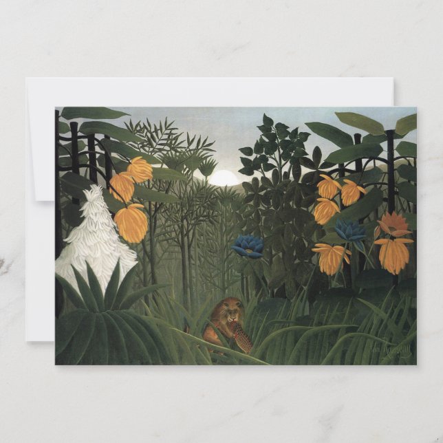 Lejonets måltid | Henri Rousseau (Framsida)