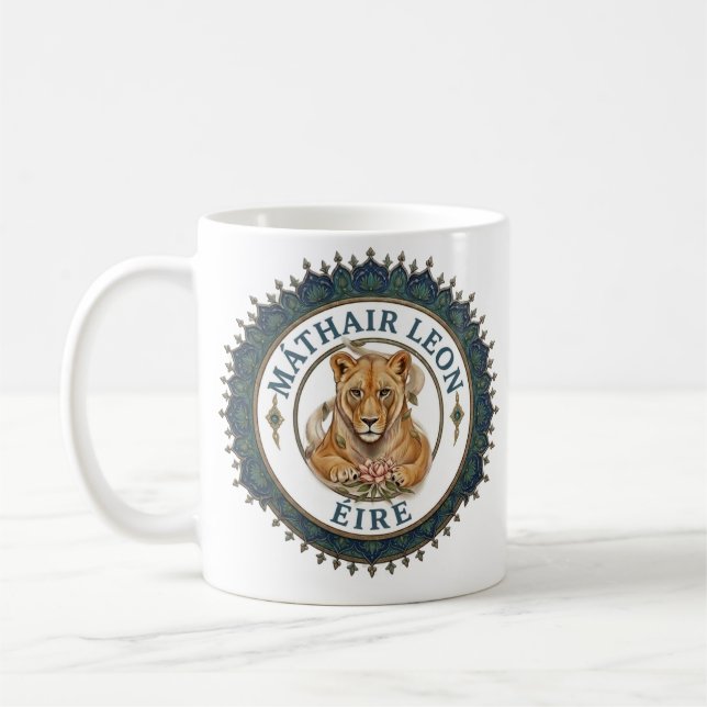 Lejonets mamma. Irland Kaffemugg (Vänster)