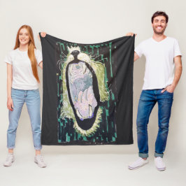 Lejonets rytande fleecefilt