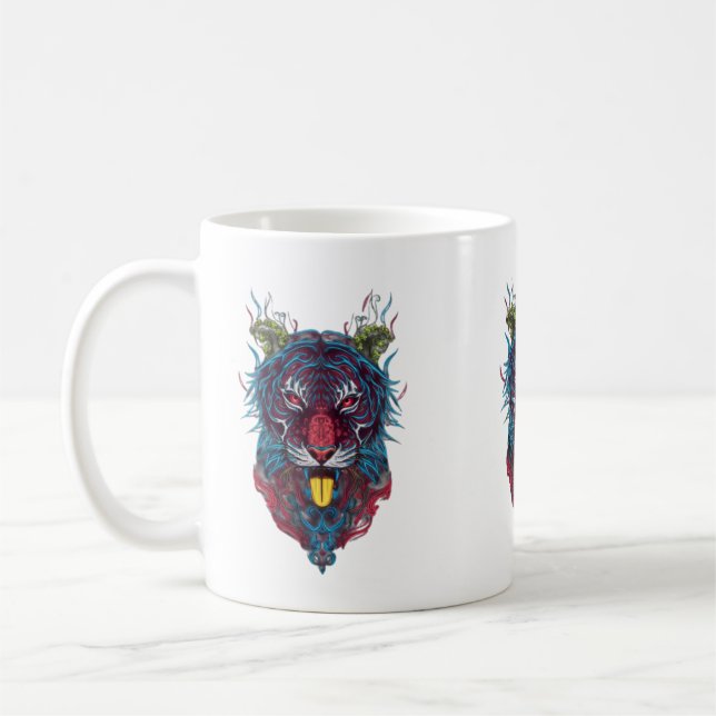 Lejonfamilj  kaffemugg (Vänster)
