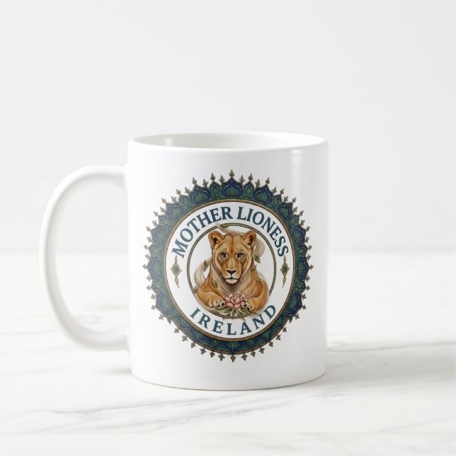 Lejoninna. Irland Kaffemugg (Vänster)