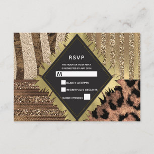 Lejoninna Safari Djungel Glam Modern Bröllop Svar