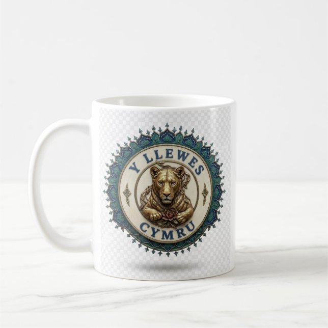 Lejoninnan. England Kaffemugg (Vänster)