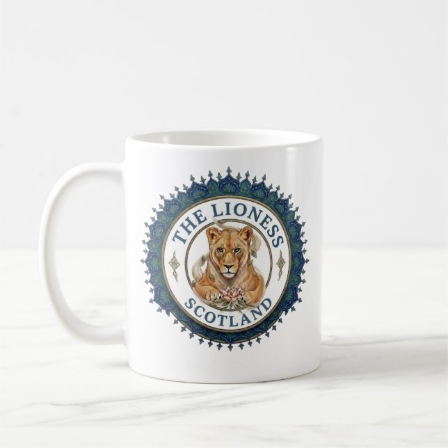 Lejoninnan. Skottland Kaffemugg (Vänster)