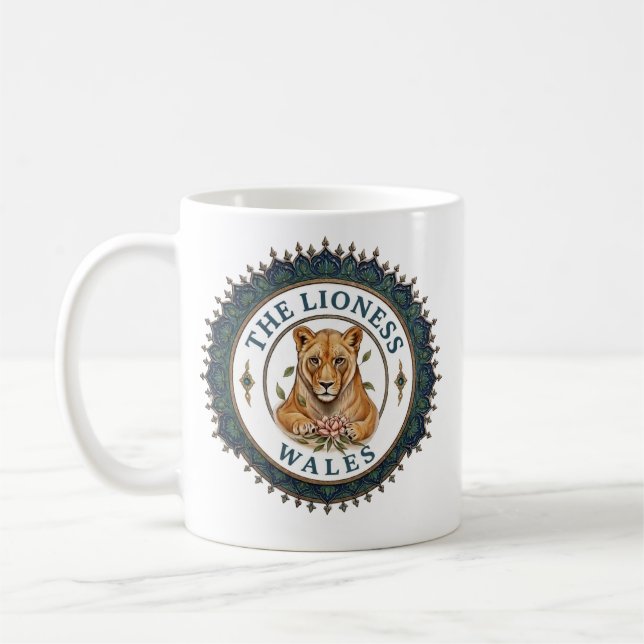 Lejoninnan. Wales Kaffemugg (Vänster)