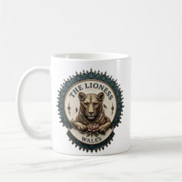 Lejoninnan. Wales Kaffemugg