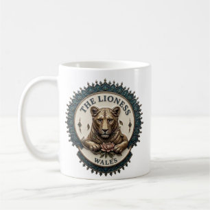 Lejoninnan. Wales Kaffemugg